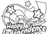 Libro da colorare online Giorno dell'indipendenza degli Stati Uniti 4 luglio