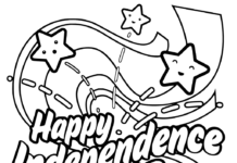 US Independence Day 4th of July online coloring book