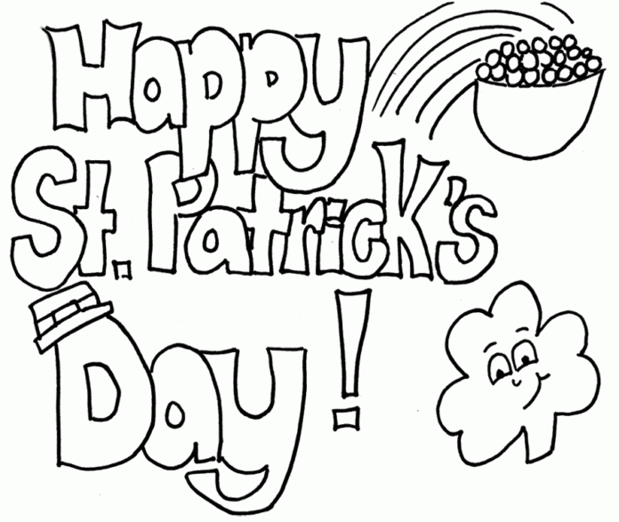 St. Patrick's Day online coloring book to print