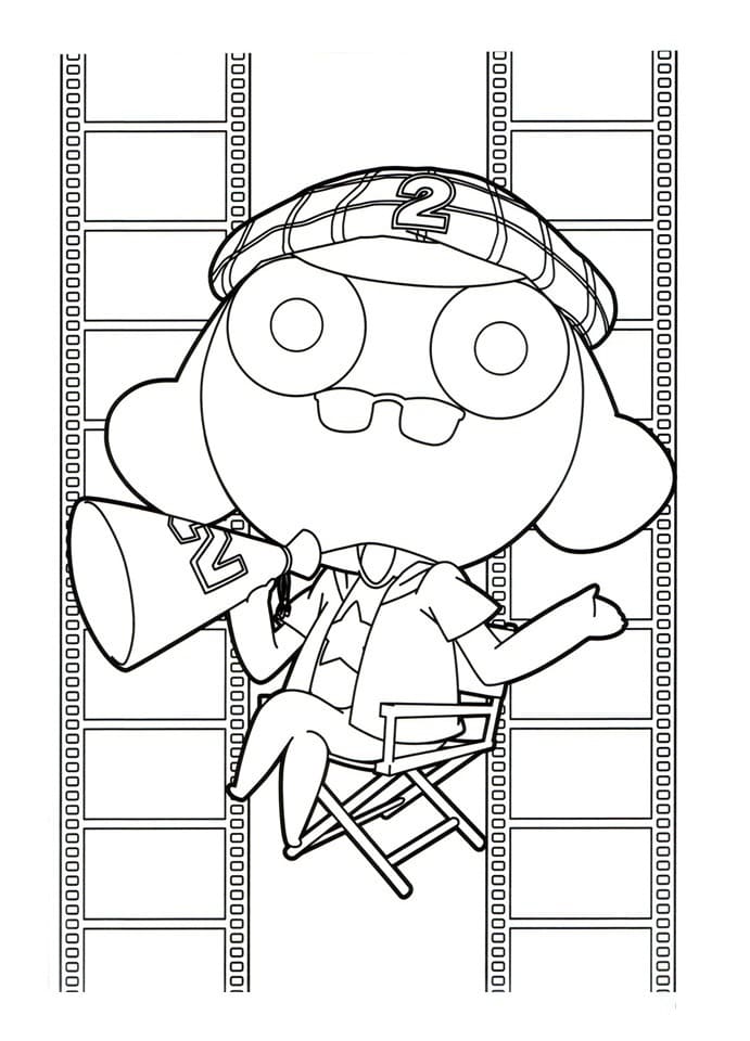 Online coloring book Keroro Gunso with anmie