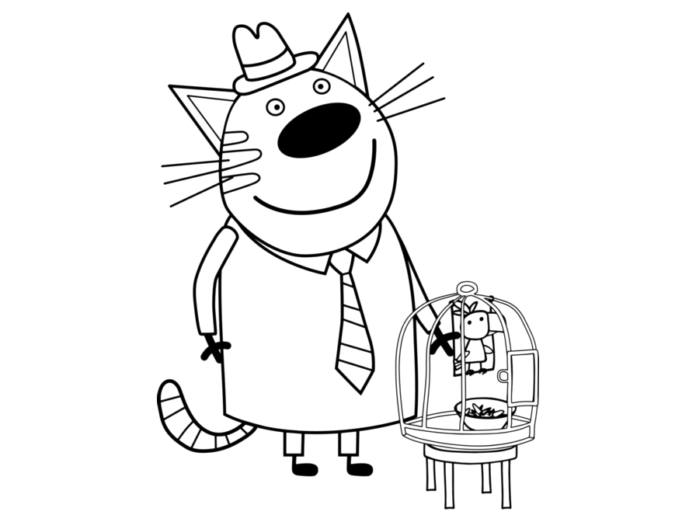 Livro online para colorir Kid E Cats para crianças