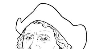 Krištof Kolumbus online omaľovánka