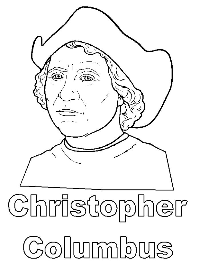 Christopher Columbus färgbok online