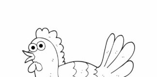 Online coloring book Chicken for kids