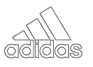 Online omaľovánka Adidas logo