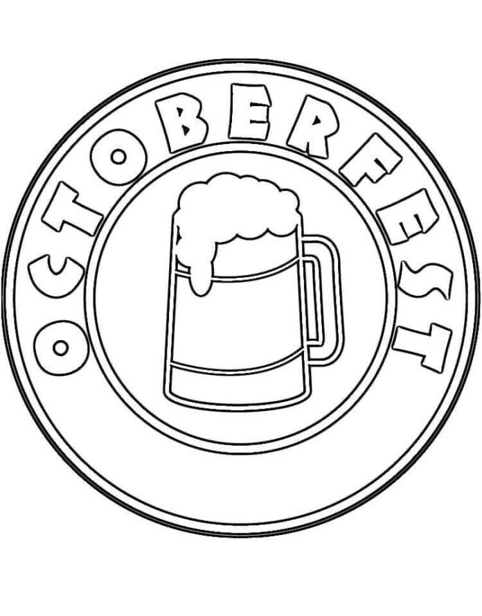 Octoberfest Logo online coloring book