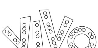 Online-Malbuch Logo aus dem Märchen VIVO