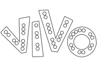 Libro para colorear online Logo del cuento VIVO