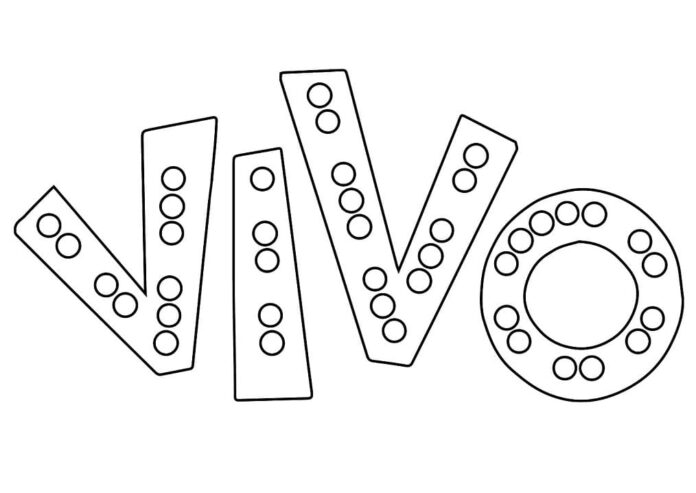 オンライン塗り絵 童話「VIVO」のロゴマーク