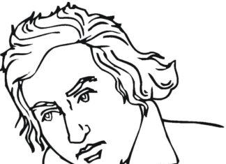 Ludwig Van Beethoven färgbok på nätet