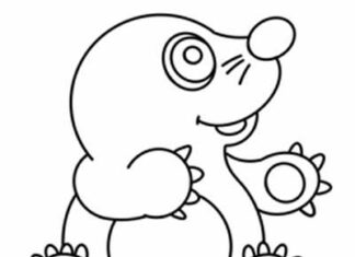 Coloring book online Baby mole bean