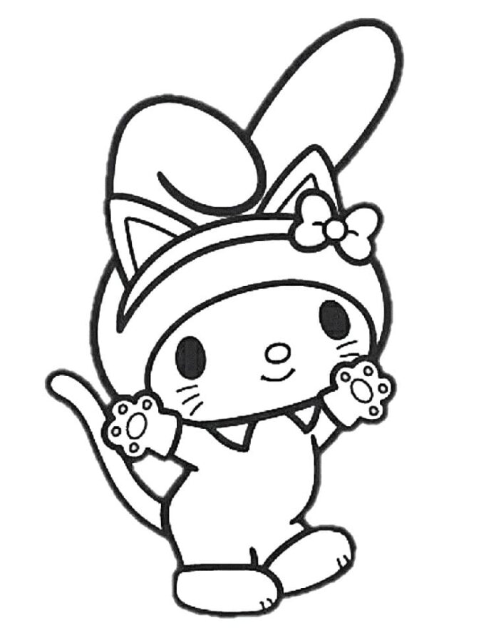 My Melody online coloring book for girls
