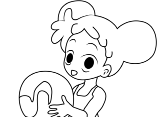 Ojamajo Doremi coloring book to print and online