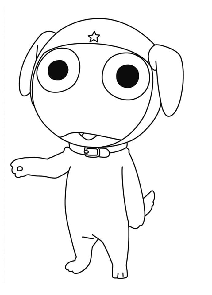 Online coloring book Character from the comic strip Keroro Gunso