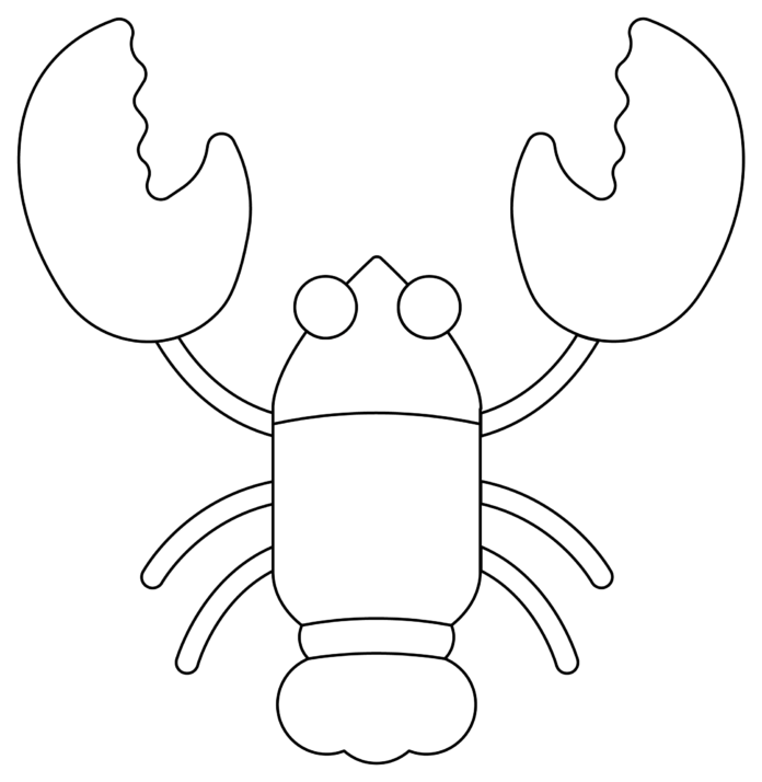 Online coloring book Cancer with pincers for kids