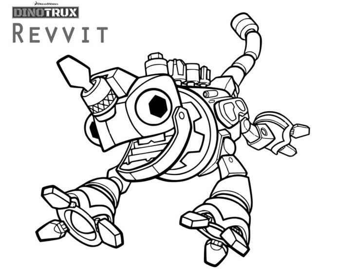 Dinotrux coloring book for kids to print and online