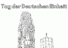 Livro colorido on-line Dia da reunificação alemã