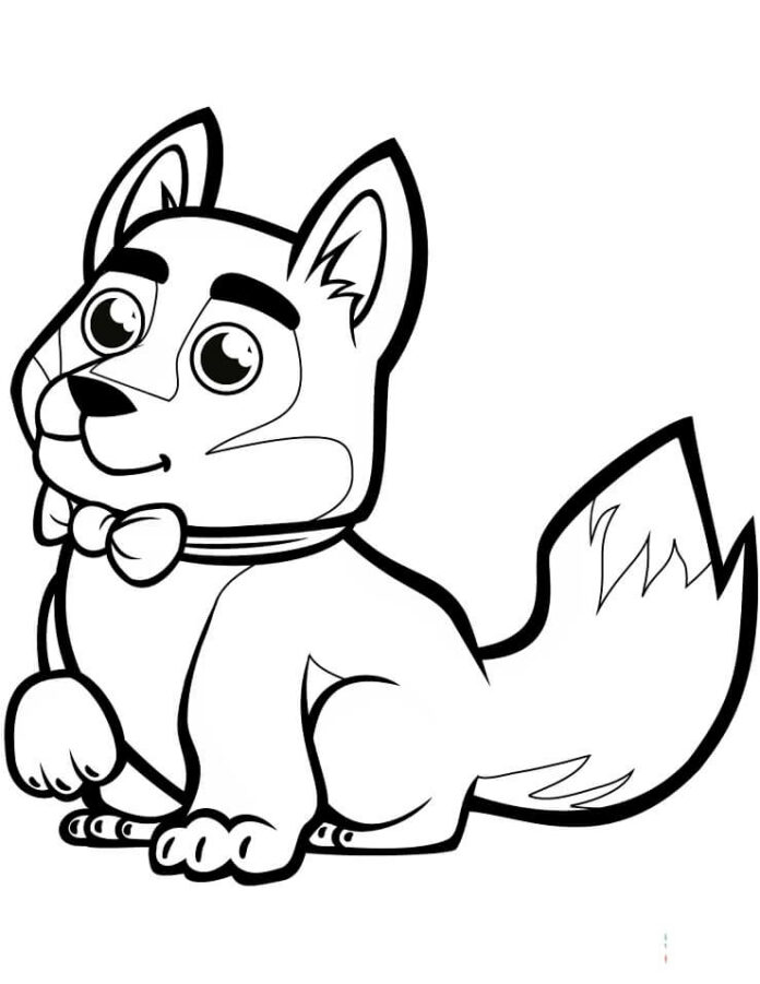 Online coloring book puppy dog for kids