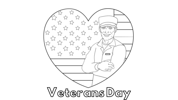 Libro para colorear en línea del Día de los Veteranos