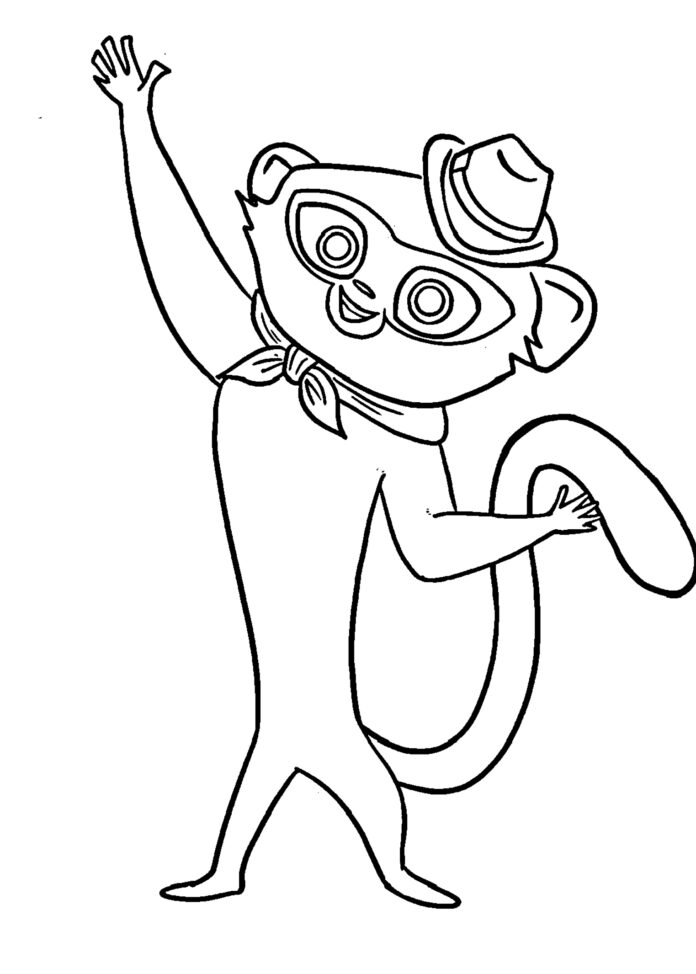 Online coloring book Vivo fairy tale character
