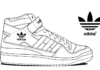 Livro para colorir sapatos altos Adidas online