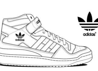 Adidas tall shoes coloring book online