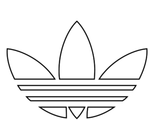 Online coloring book Adidas stamp