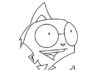 Colouring book Dib from Invader Zim to print