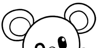 Tiny Mouse Printable Coloring Book