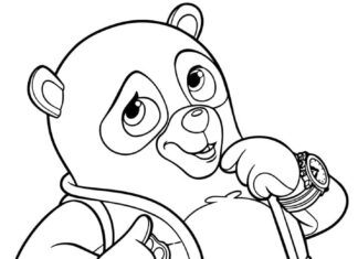 Printable Agent Oso coloring book for kids
