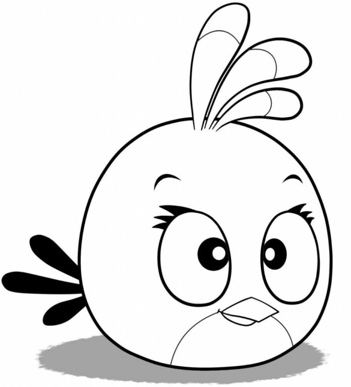 Libro para colorear Angry Birds Stella