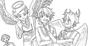 Printable Anime The Promised Neverland Coloring Book