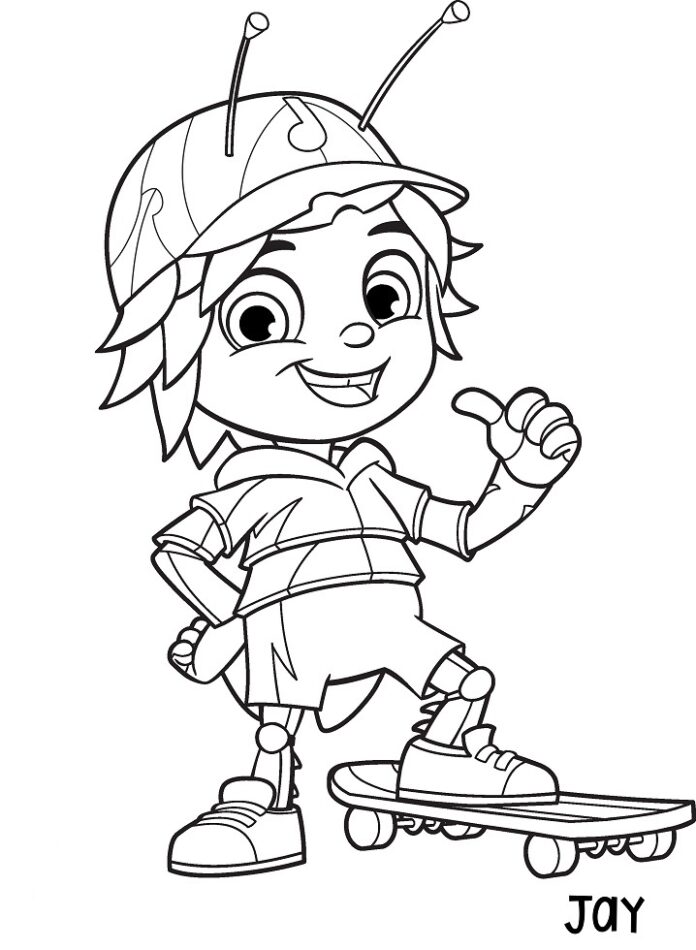 Beat Bugs coloring book for kids to print