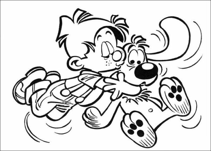 Billy und Buddy Cartoon-Malbuch zum Ausdrucken