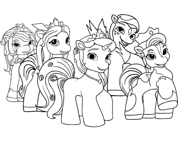 Printable Heroes of Filly Funtasia Coloring Book