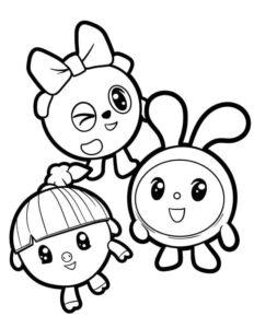 BabyRiki Heroes coloring book to print and online