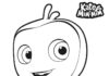 Printable Boomer coloring page from the Kate and Mim Mim cartoon