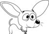 Chihuahua färgbok för barn från sagan som kan skrivas ut