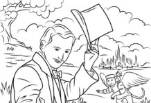 Der Zauberer von Oz Malbuch für Kinder zum Ausdrucken