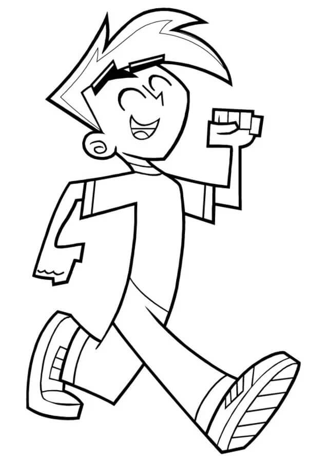 Danny Phantom coloring book from the cartoon to print