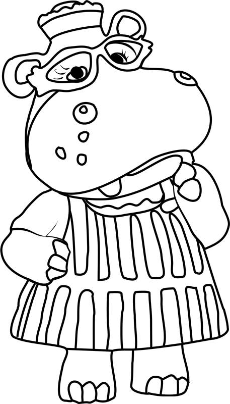 Doc McStunffins coloring book with cartoon character