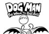 Livro de colorir Cão homem personagem de desenho animado