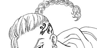 Kolorowanka Draken z anime do druku