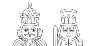Nutcracker coloring book fairy tale for kids printable