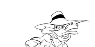 Printable Brave Duck Agent Coloring Book