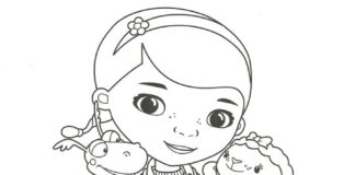 Doc McStuffins Fairy Tale Girl Coloring Book