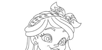 Lorelai Girl coloring book to print