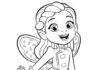 Udskrivbar Cookie Fairy Girl malebog