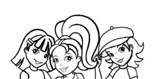 Polly Pocket girls coloring book to print
