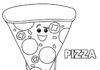 Emócie Pizza omaľovánky na vytlačenie